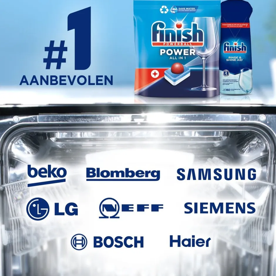 Finish Powerball All-in-1 Power Vaatwastabletten< Vaatwastabletten