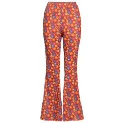 Overig Flared Damesbroek met Bloemenprint<DAMES Dameskleding|Verkleedkleding & Accessoires