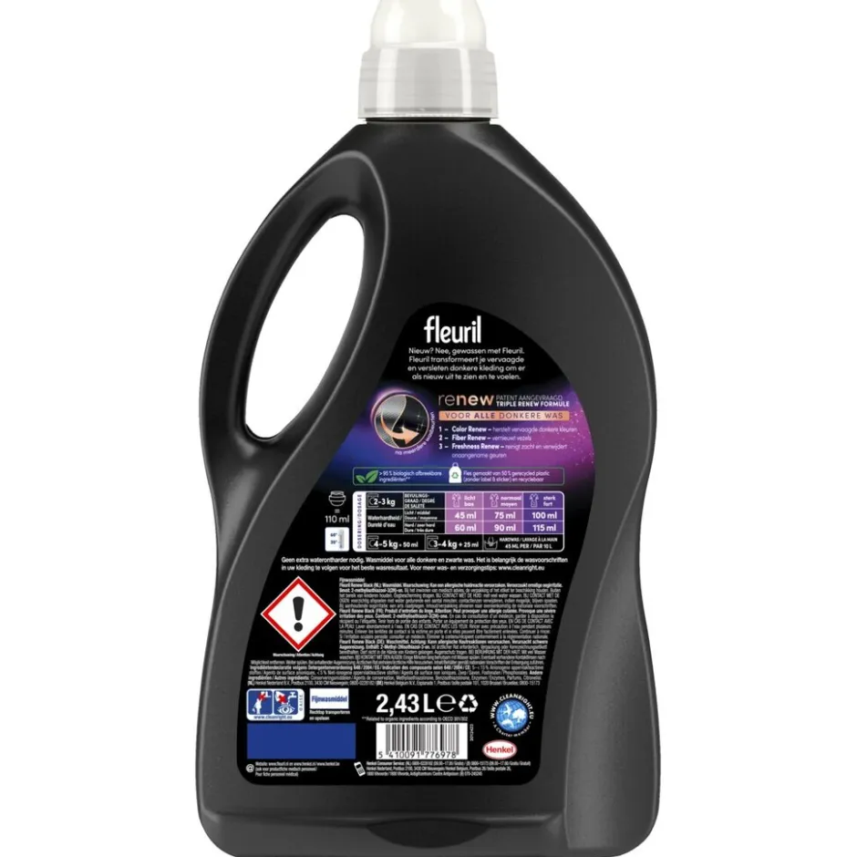 Fleuril Renew Black Vloeibaar Wasmiddel< Wasmiddel