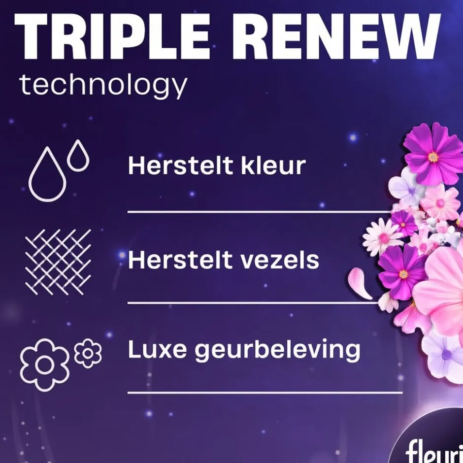 Renew Color Blossom Vloeibaar Wasmiddel|Fleuril Best