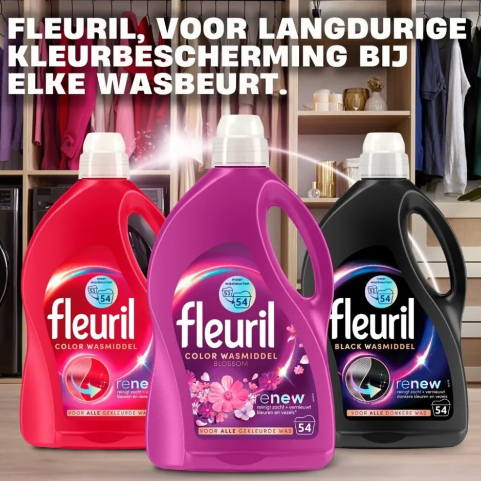 Renew Color Blossom Vloeibaar Wasmiddel|Fleuril Best