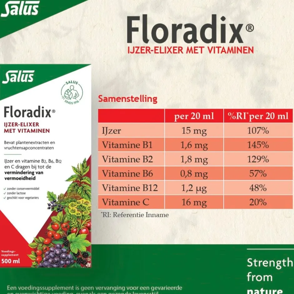 Floradix IJzer-Elixer< Mineralen