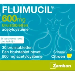 Fluimucil Acetylcysteïne 600mg Bruistabletten< Luchtwegen