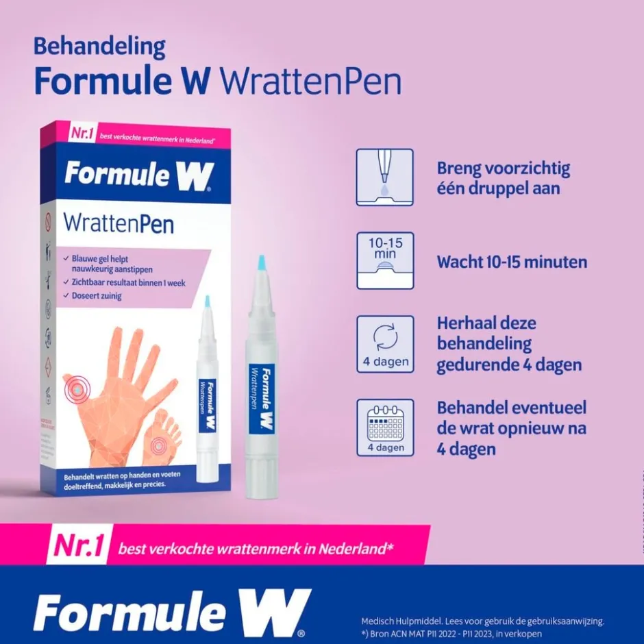 Formule W Wrattenpen< Huidbehandeling