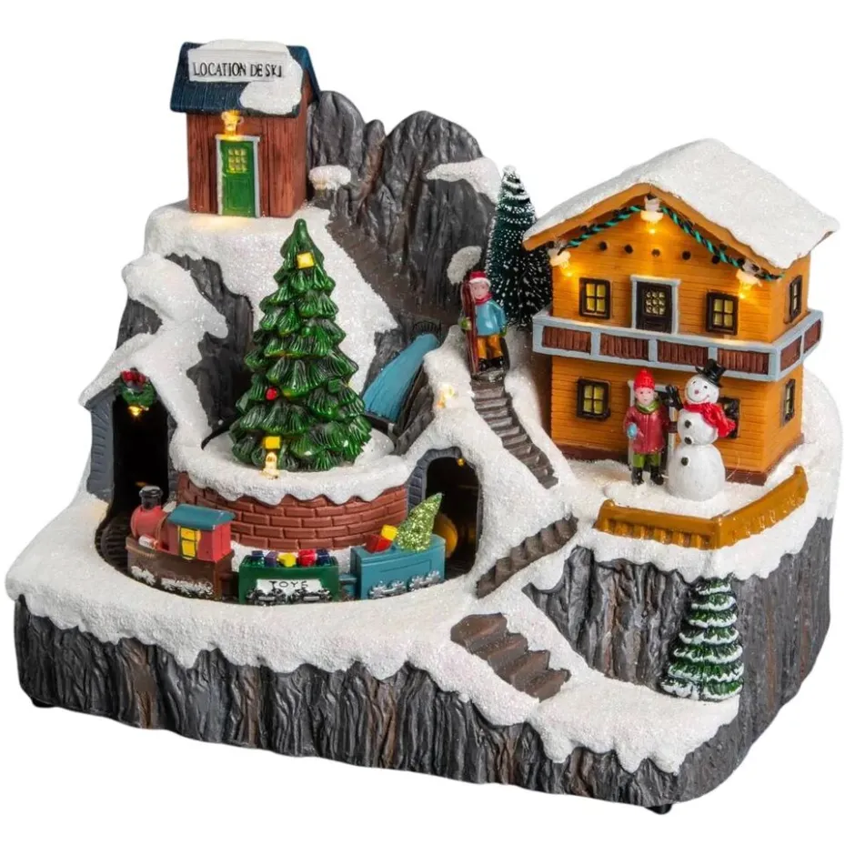 Fééric Lights and Christmas verlicht kerstdorp 'De kerstchalet in de bergen'| Discount