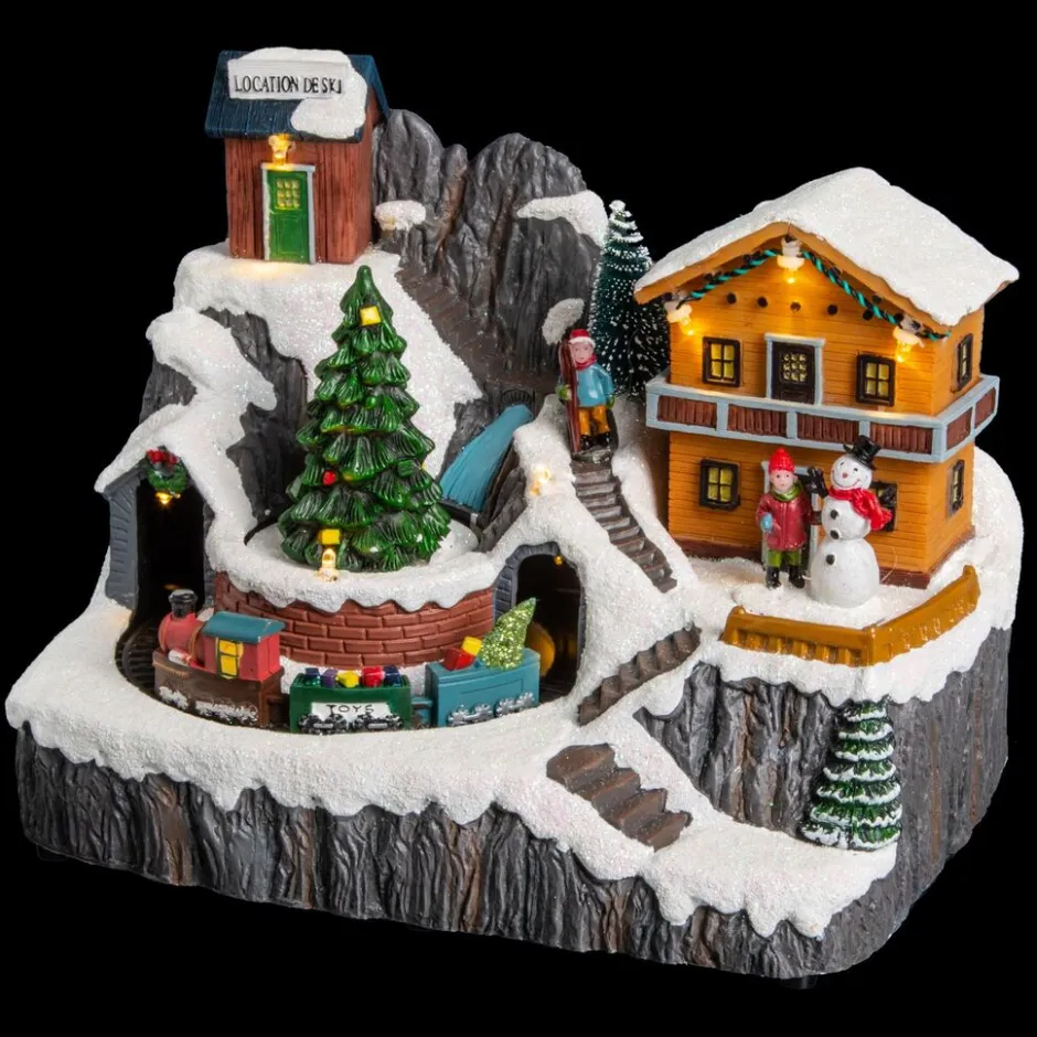 Fééric Lights and Christmas verlicht kerstdorp 'De kerstchalet in de bergen'| Discount