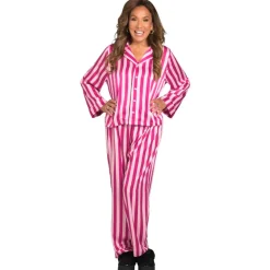 From PB With Love Gestreepte Satijnen Pyjama|Patty Best