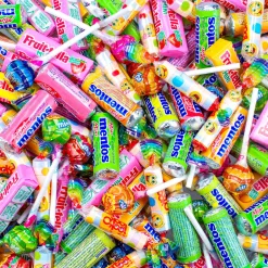 Fruit-tella , Mentos, Chupa Chups & Look-O-Look snoepmix< Trakteren