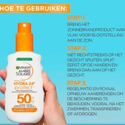 Garnier Ambre Solaire Hydra 24H SPF50 Zonnespray< Zonnebrand