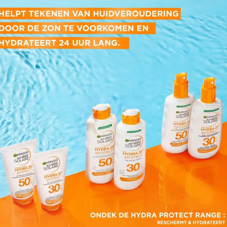 Garnier Ambre Solaire Hydra24H Protect SPF30 Zonnespray< Zonnebrand