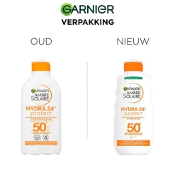 Garnier Ambre Solaire Hydra 24H Protect SPF50+ Beschermende Zonnemelk< Zonnebrand