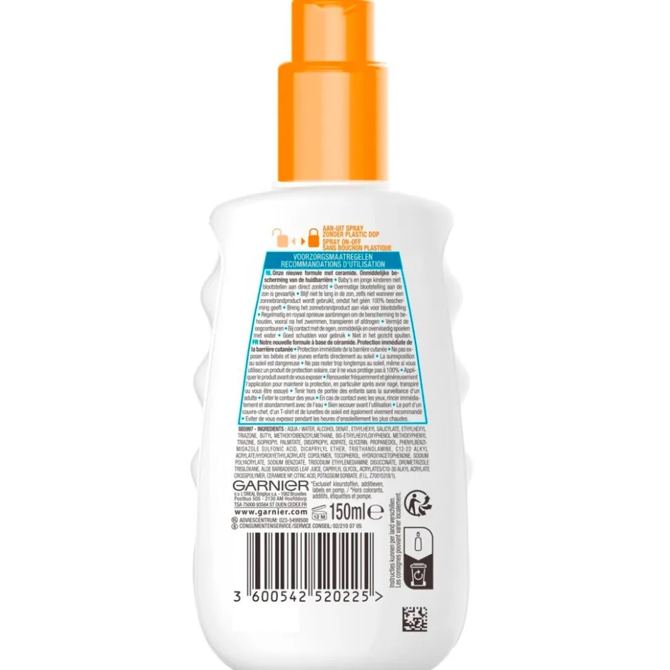 Kids Sensitive Expert+ SPF50+ Hypoallergene Zonnebrandspray|Garnier Ambre Solaire Discount
