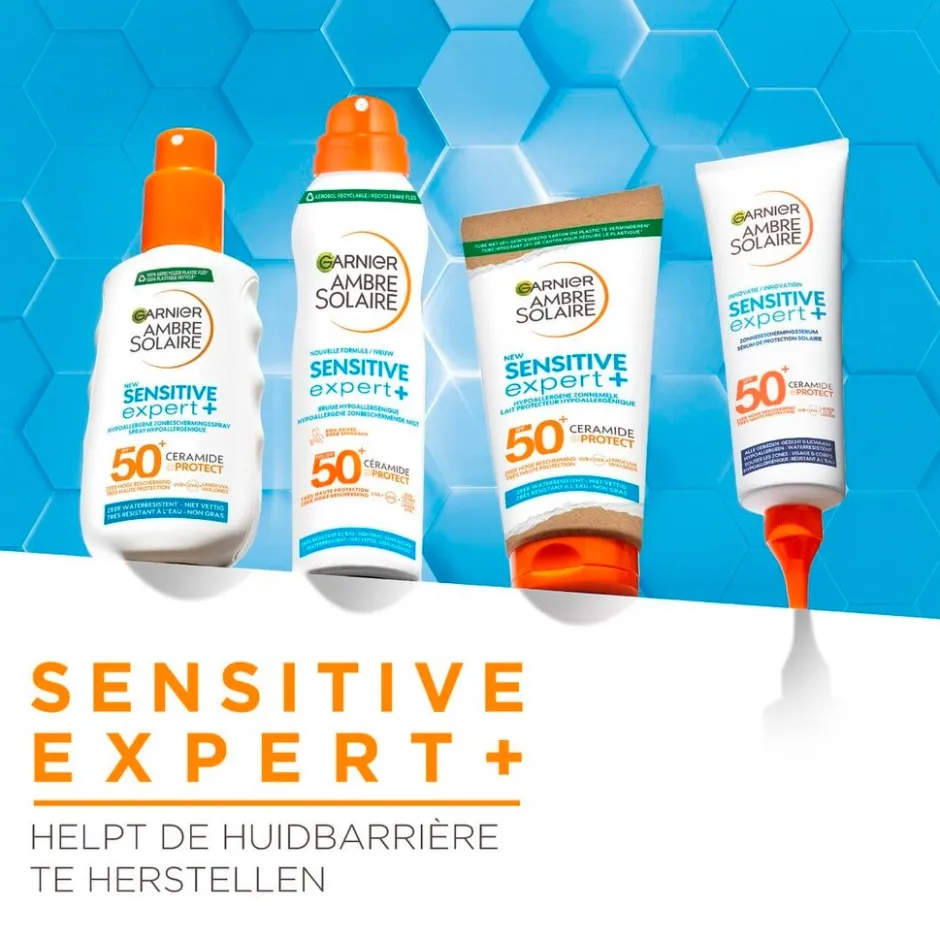 Kids Sensitive Expert+ SPF50+ Hypoallergene Zonnebrandspray|Garnier Ambre Solaire Discount
