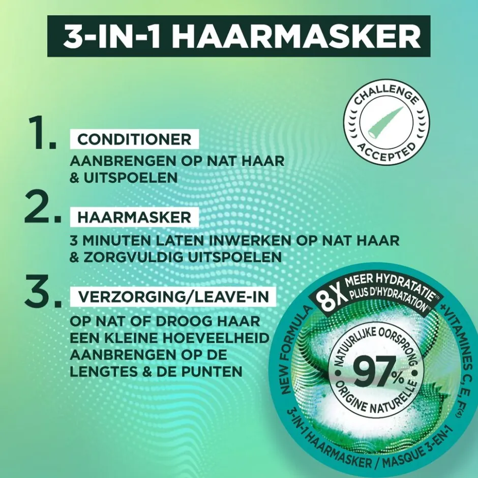 Garnier Hairfood Aloë Vera Haarmasker|Fructis Discount