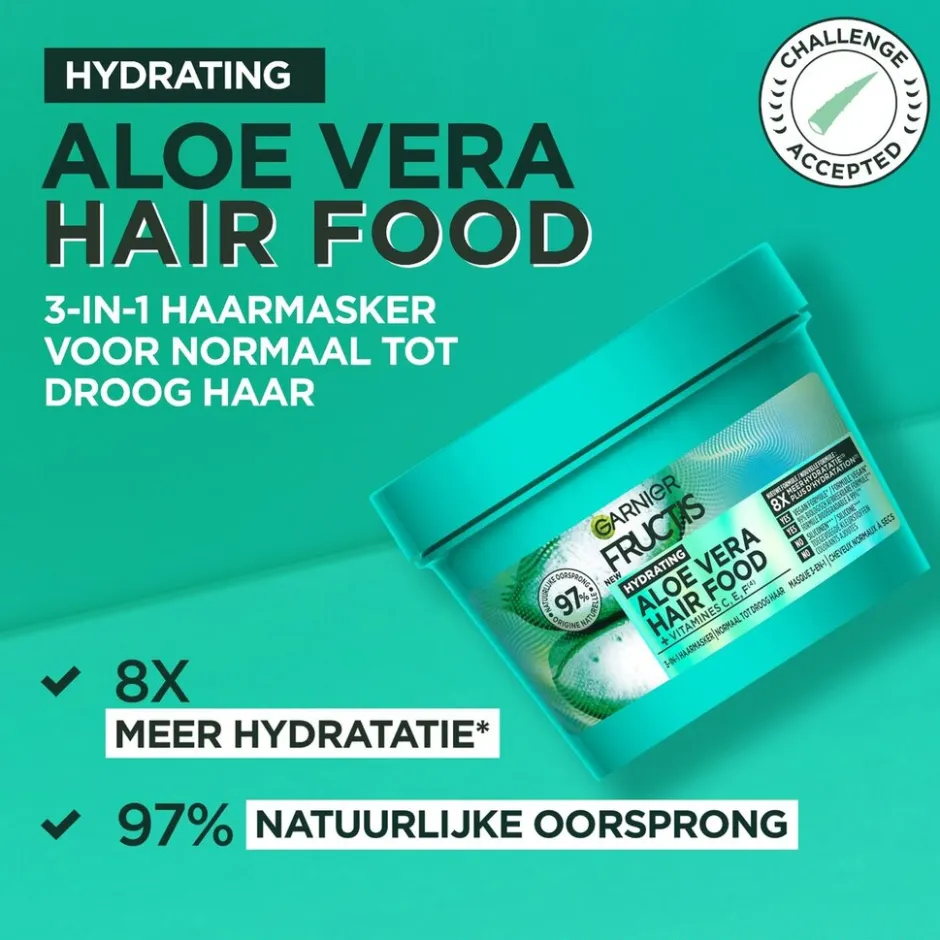 Garnier Hairfood Aloë Vera Haarmasker|Fructis Discount