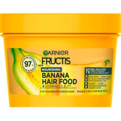 Fructis Garnier Nourishing Banana Hair Food 3-in-1 Haarmasker< Haarmasker