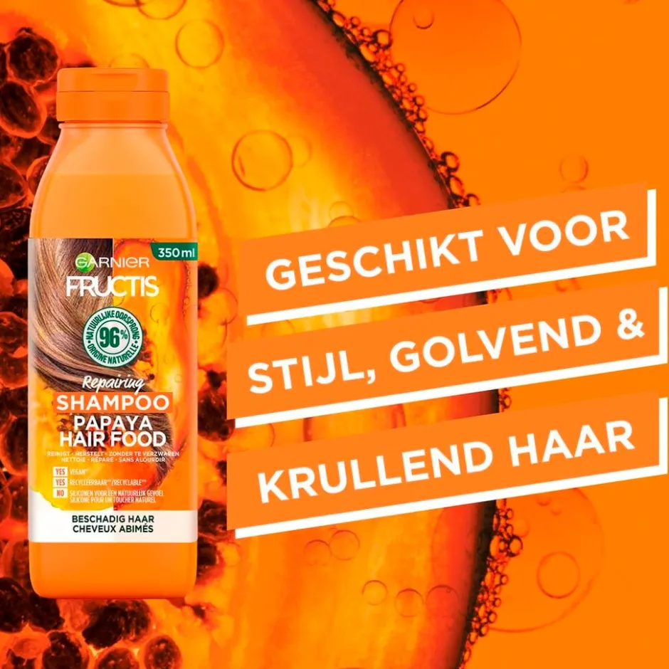 Fructis Garnier Papaya Hair Food Shampoo< Shampoo