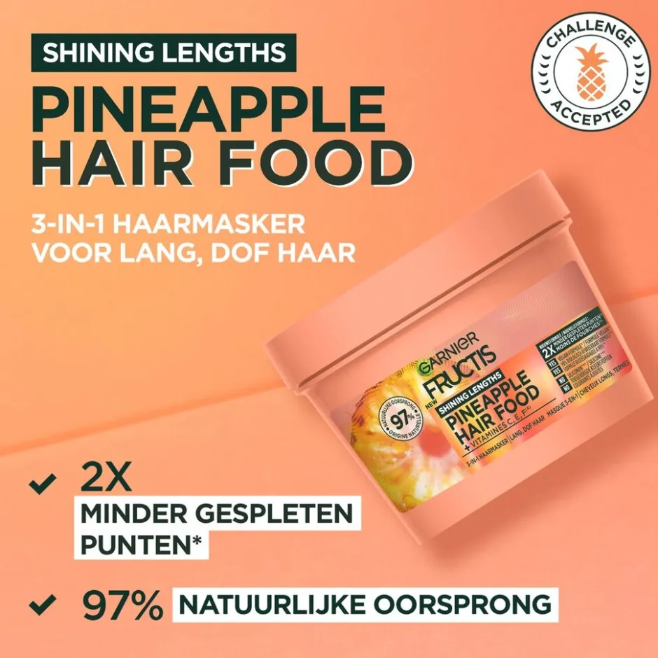 Garnier Pineapple Hair Food 3-In-1 Haarmasker|Fructis Clearance