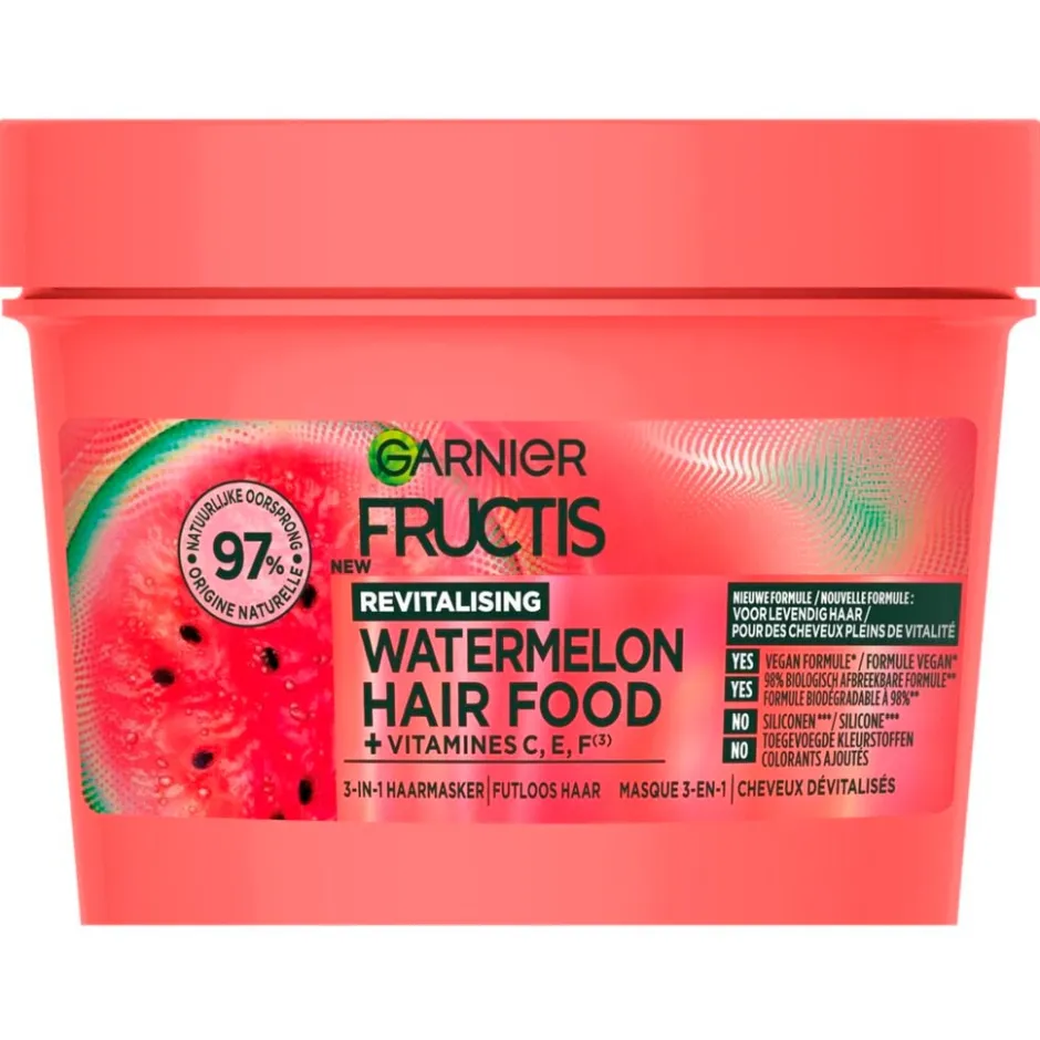 Fructis Garnier Watermelon Hair Food 3-in-1 Haarmasker< Haarmasker