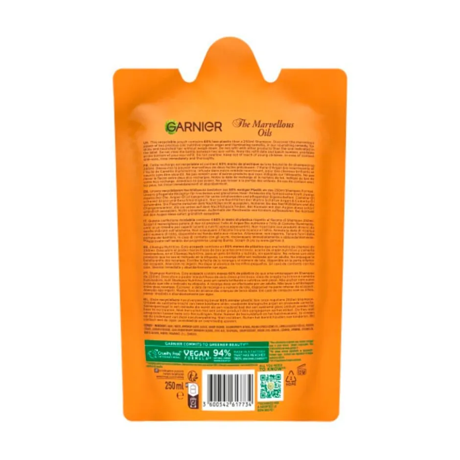 Garnier Argan & Camelia Shampoo Refill|Loving Blends New