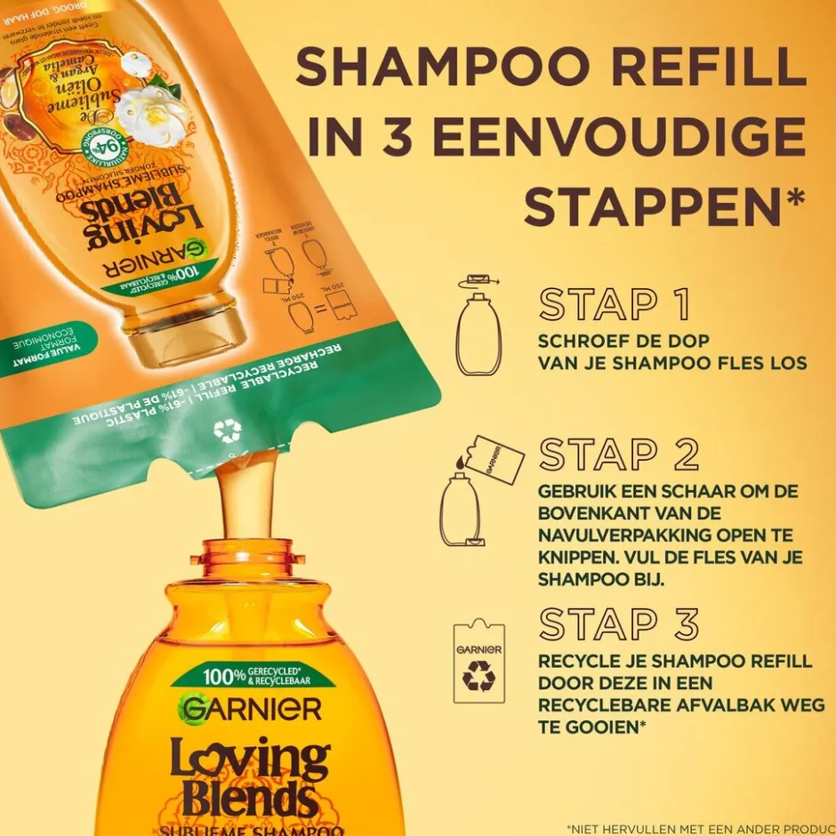 Garnier Argan & Camelia Shampoo Refill|Loving Blends New