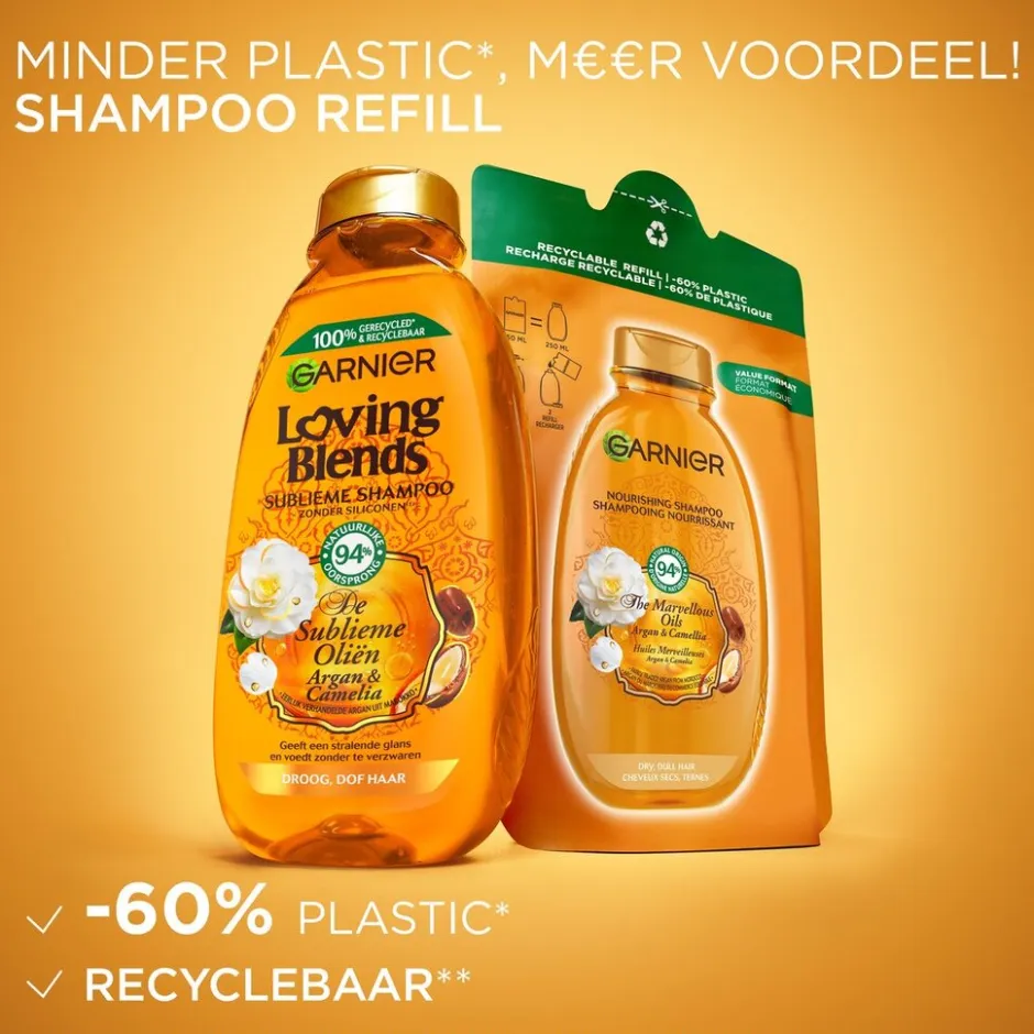 Garnier Argan & Camelia Shampoo Refill|Loving Blends New