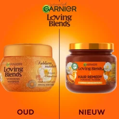 Garnier Argan & Cameliaolie Haarmasker|Loving Blends Outlet