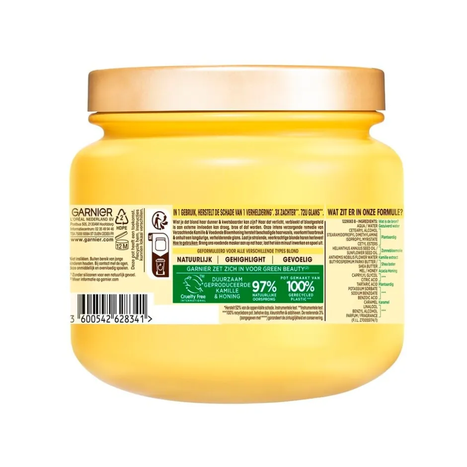 Garnier Blond Remedy Sun-Kissed Chamomile & Bloemenhoning Herstellend Masker|Loving Blends Best