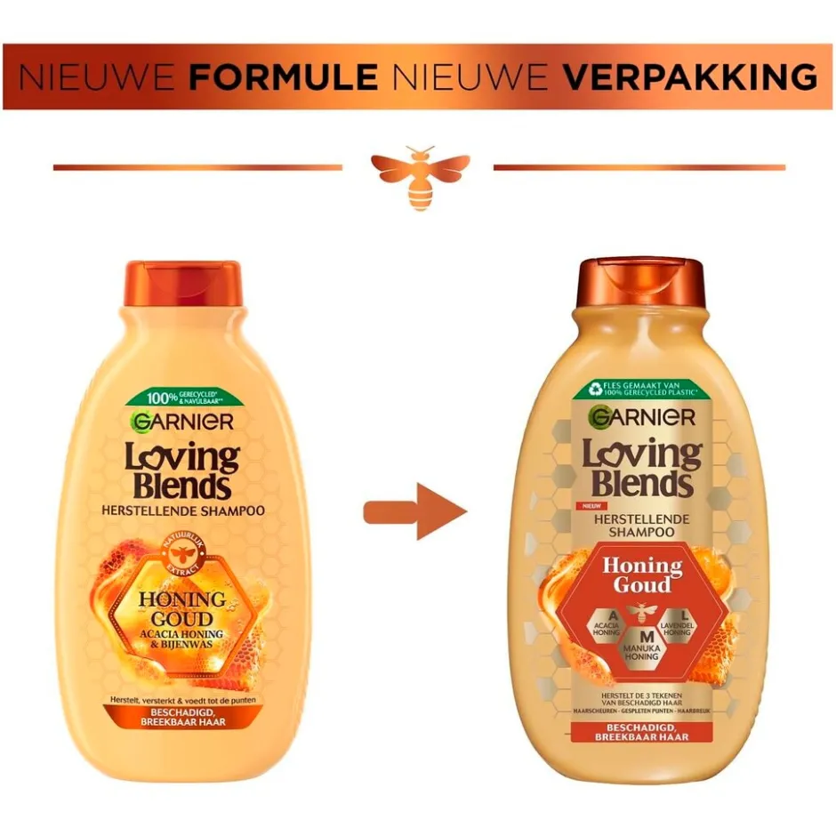Loving Blends Garnier Honing Goud Herstellende Shampoo< Shampoo