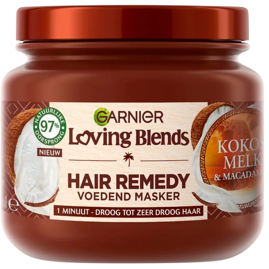 Loving Blends Garnier Kokosmelk & Macadamia Haarmasker< Haarmasker
