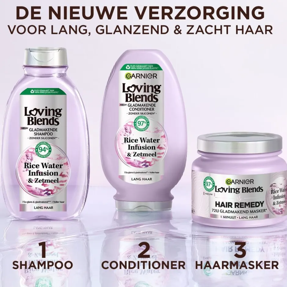Loving Blends Garnier Rice Water Infusion & Zetmeel Gladmakende Shampoo< Shampoo