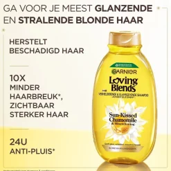 Garnier Sun-Kissed Chamomile & Bloemenhoning Verhelderende & Glansgevende Shampoo|Loving Blends