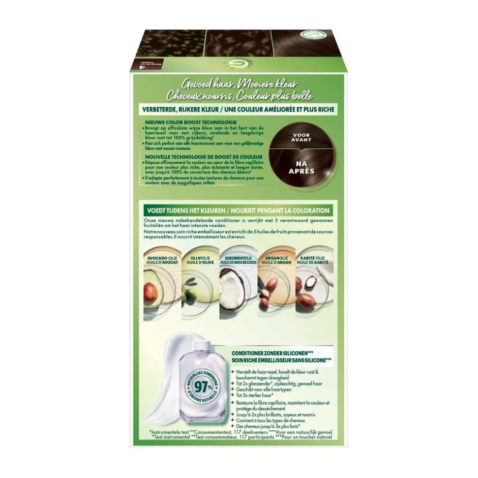 Garnier Ultra Crème 4 Middenbruin Permanente Haarkleuring|Nutrisse Discount