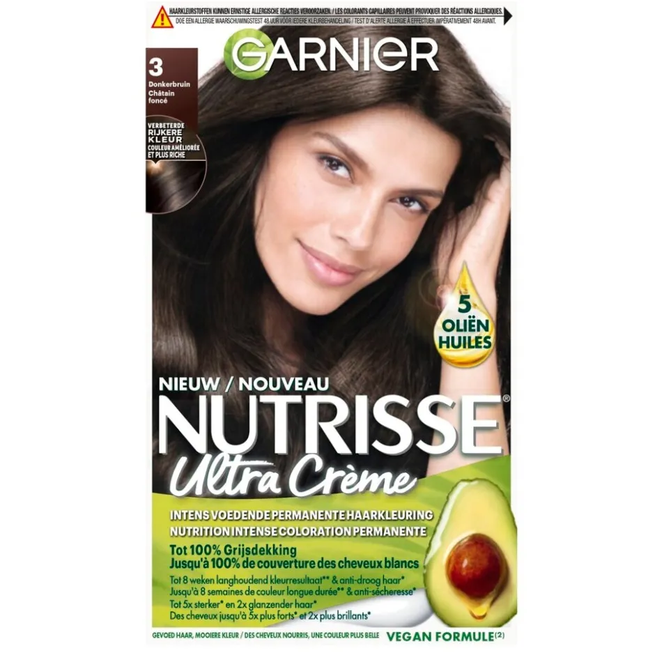 Garnier Ultra Crème 3 Donkerbruin Permanente Haarkleuring|Nutrisse Clearance