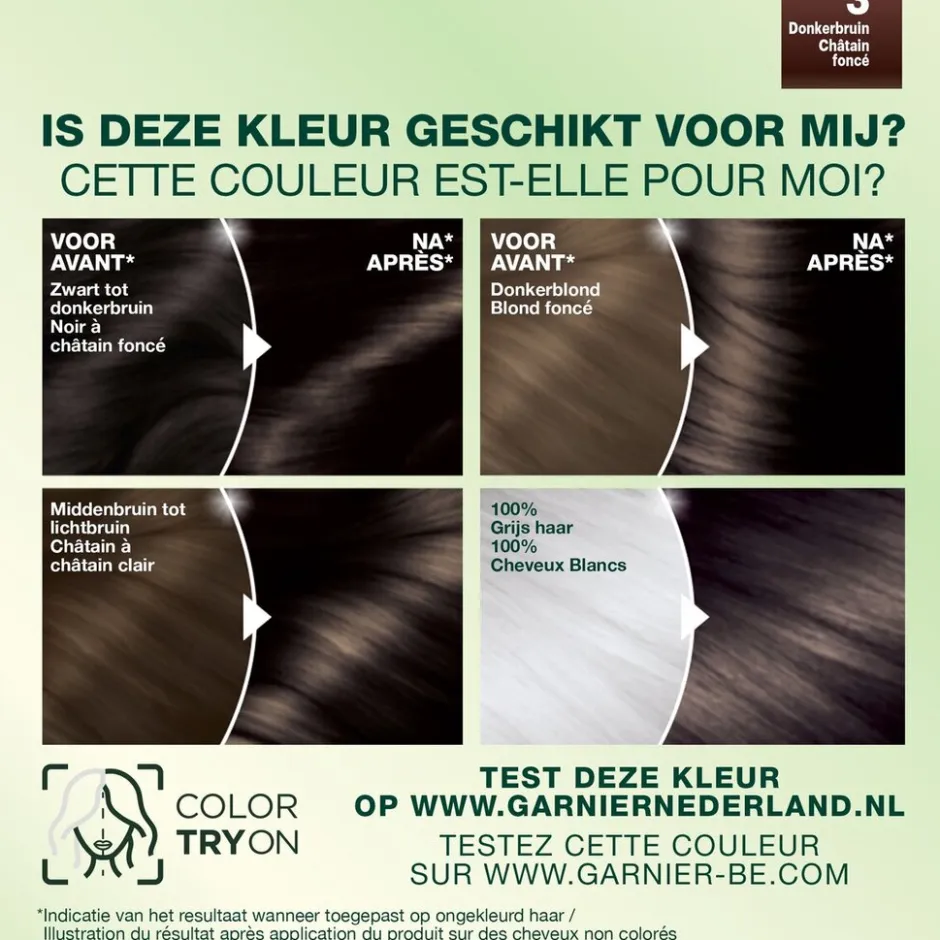 Garnier Ultra Crème 3 Donkerbruin Permanente Haarkleuring|Nutrisse Clearance