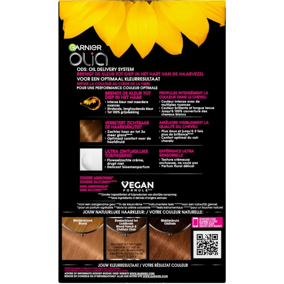 Garnier 7.0 Middenblond Permanente Permanente Haarverf|Olia Online