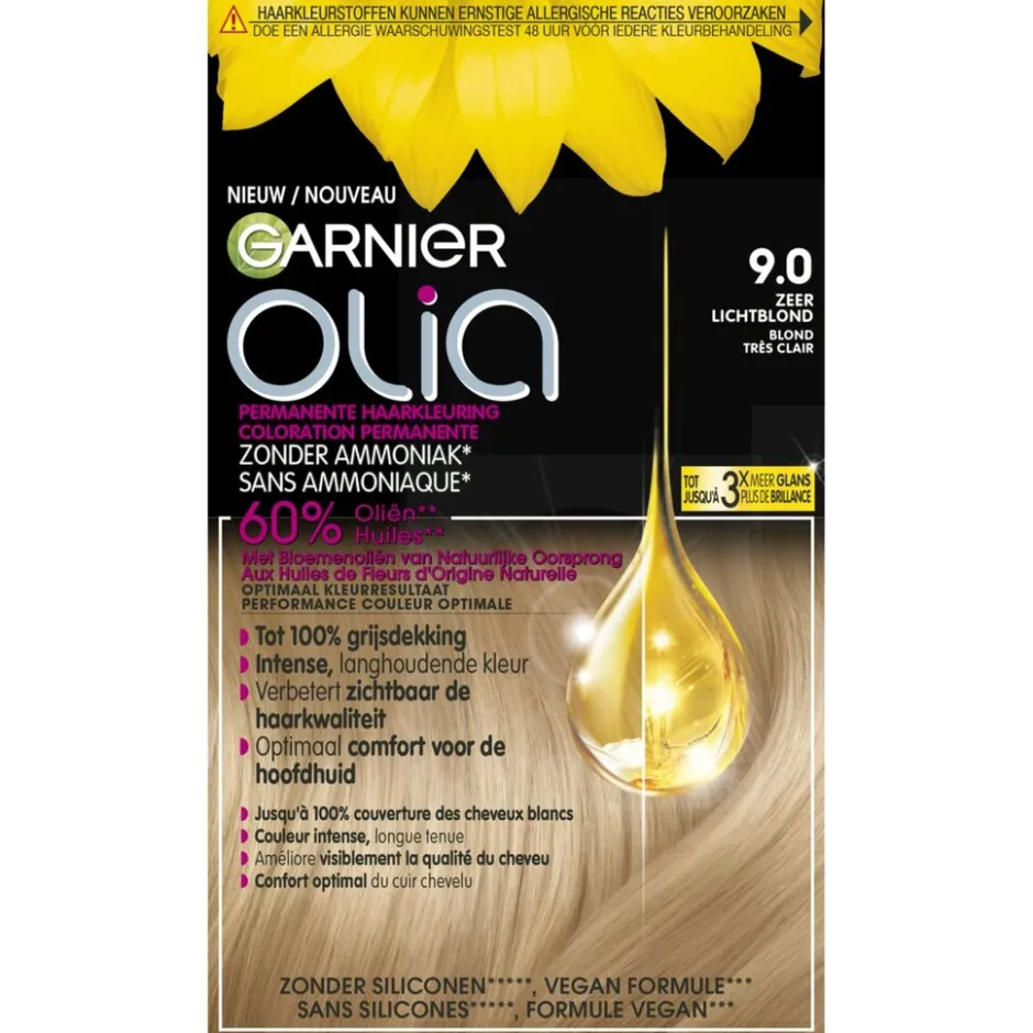 Olia Garnier 9.0 Zeer Lichtblond Permanente Haarkleuring< Haarverf
