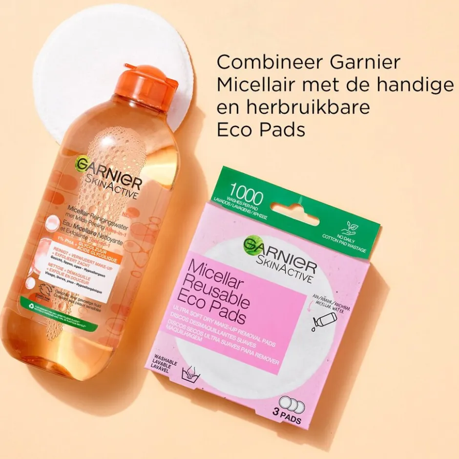 Garnier SkinActive Alles-in-1 Micellair Reinigingswater met Milde Peeling|Garnier Skin Naturals Best