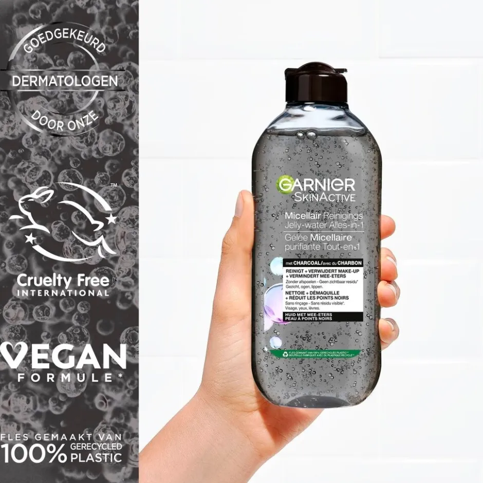 Garnier SkinActive Alles-in-1 Micellair Reinigend Jelly-water met Charcoal|Garnier Skin Naturals New