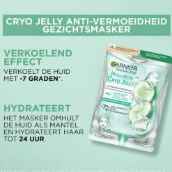 Garnier Skin Naturals Garnier SkinActive Cryo Jelly Anti-Vermoeidheid Gezichtsmasker met Hyaluronzuur< Gezichtsmaskers