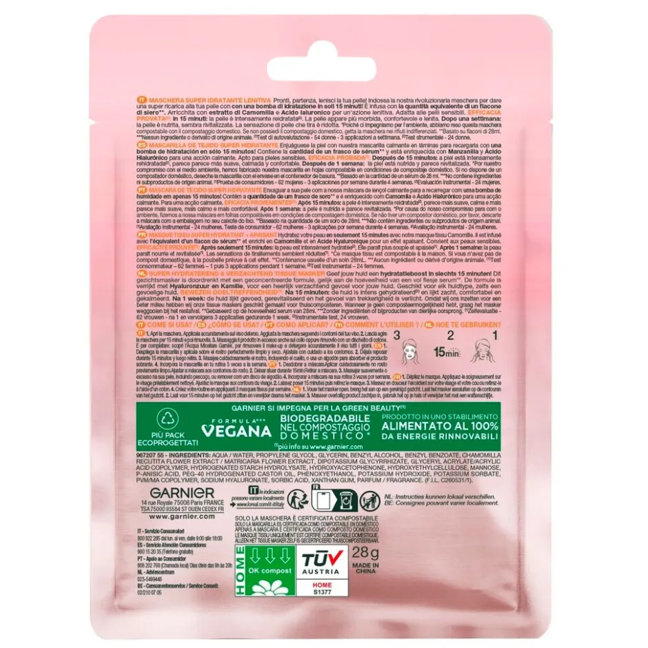 Garnier Skin Naturals Garnier SkinActive Hydra Bomb Tissuemasker< Gezichtsmaskers