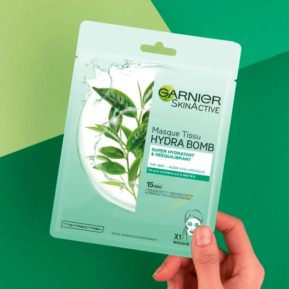 Garnier SkinActive Hydra Bomb Groene Thee Tissuemasker|Garnier Skin Naturals Sale