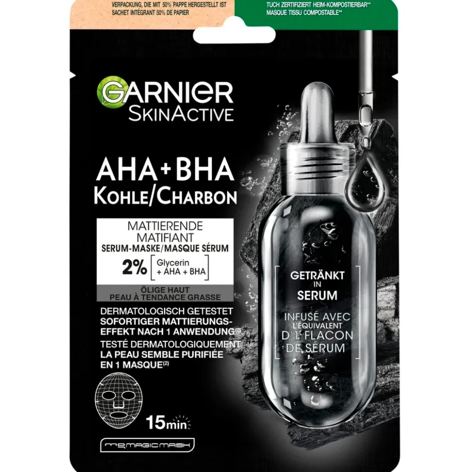 Garnier SkinActive Pure Charcoal Tissuemasker|Garnier Skin Naturals