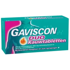 Duo Maagzuurremmer Kauwtabletten|Gaviscon Online