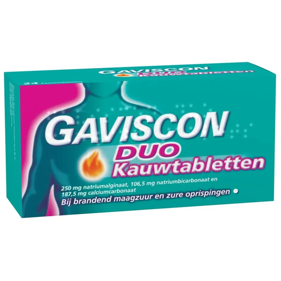 Duo Maagzuurremmer Kauwtabletten|Gaviscon Online