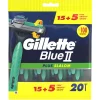 Gillette Blue II Plus Slalom Wegwerpmesjes<Heren Scheermesjes