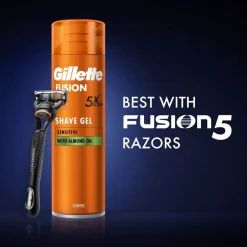 Gillette Fusion Hydra Scheergel voor de Gevoelige Huid<Heren Scheerschuim En Scheergel