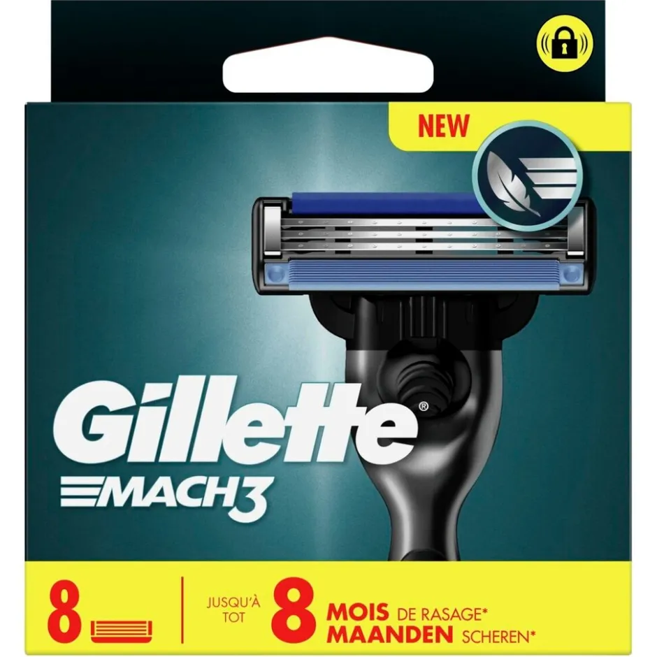 Gillette Mach3 Base Scheermesjes<Heren Scheermesjes