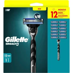 Gillette Mach3 Scheersysteem<Heren Scheermesjes