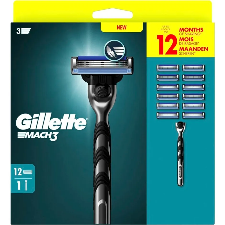Gillette Mach3 Scheersysteem<Heren Scheermesjes